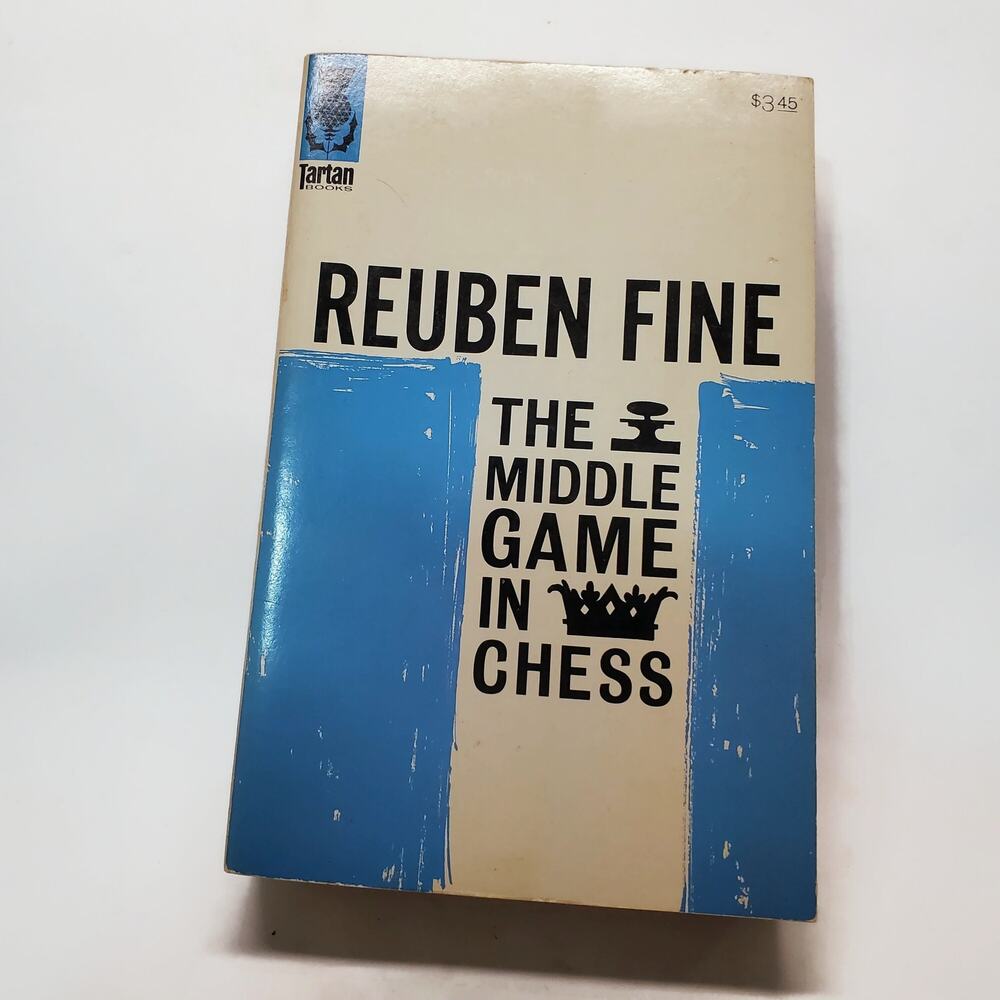The Middle Game in Chess Reuben Fine 1972 Softcover Illustrated